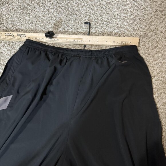Nike Pants Mens Large Black NikeFIT Track Athletic Warm Up Running Zip Hem - Picture 9 of 13